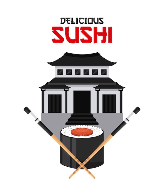 Delizioso disegno di sushi