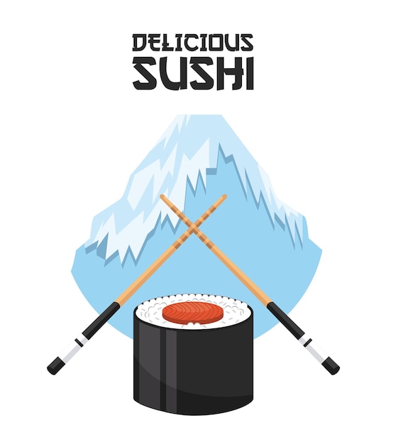 Delizioso disegno di sushi