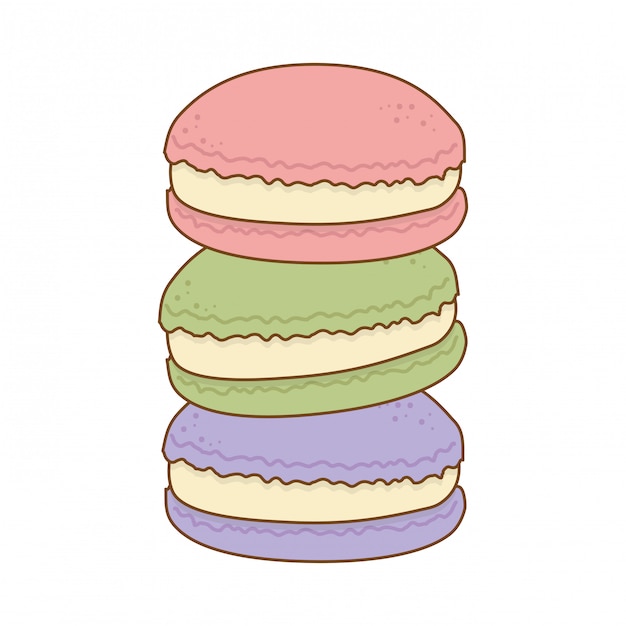 delicious sweet cookies pastry product