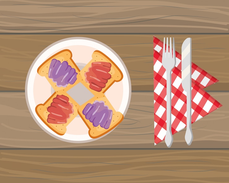 Vector delicious tasty food cartoon