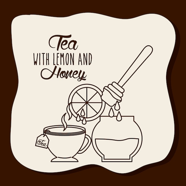 Vector delicious tea design