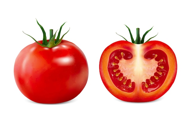 おいしいトマトのイラスト