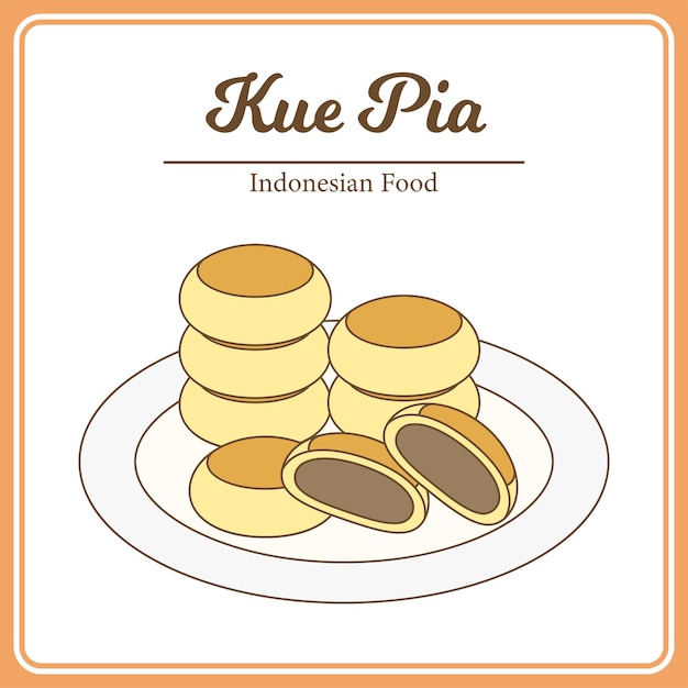 Delicious Traditional Indonesian Food Called Kue Pia