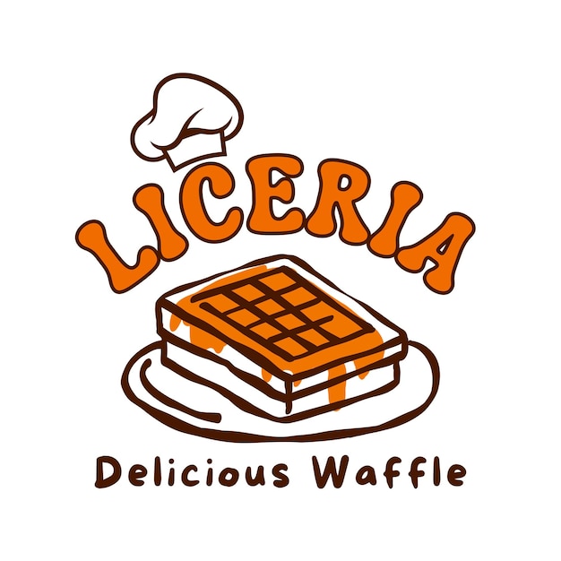 delicious waffle logo