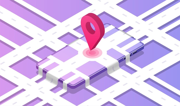 Vector delivery app isometric illustration global online navigation delivery tracking infographic