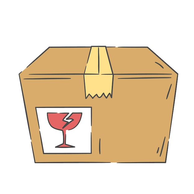 Delivery box illustration