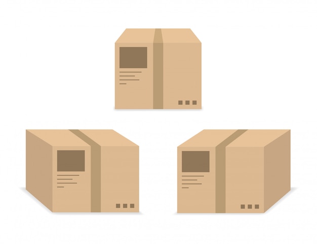 Delivery box shipping icon  .