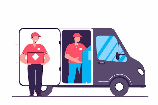 Delivery concept illustration