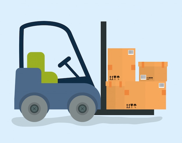 Vector delivery design illustration