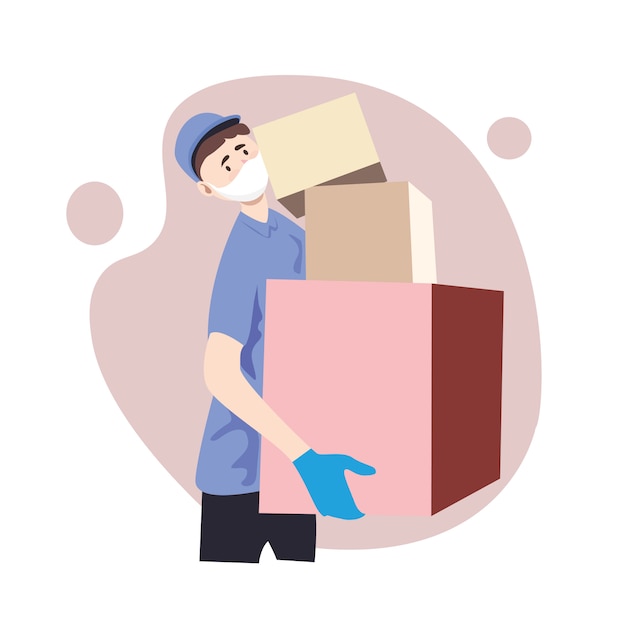 Delivery of goods during the prevention of coronovirus,