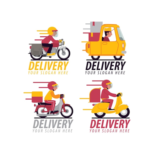 Delivery logo set