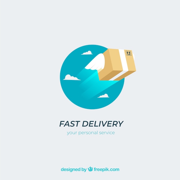 Vector delivery logotype