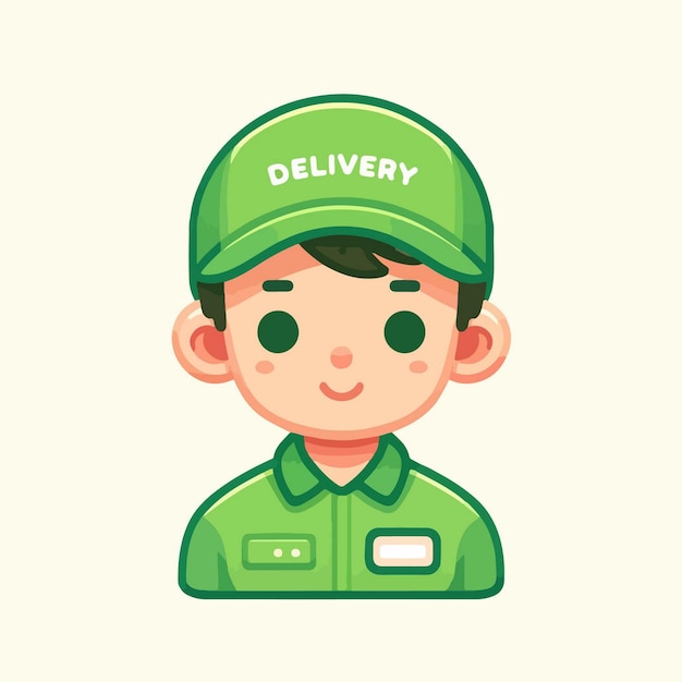 Vector delivery man character