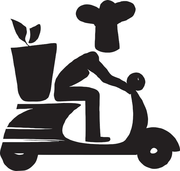 Delivery man pushing cart with package vector