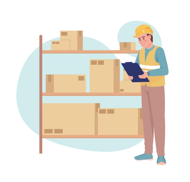 Vector delivery management 2d vector isolated illustration