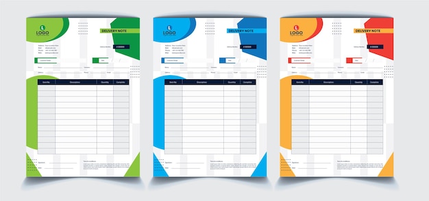 Delivery Notepad Design