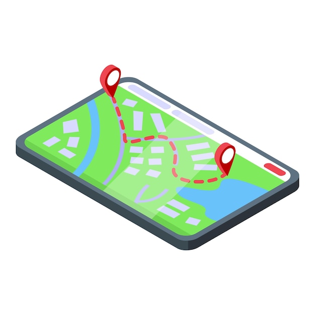 delivery online route icon isometric vector fast speed cargo order