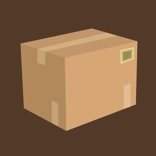 Delivery packaging box vector illustration