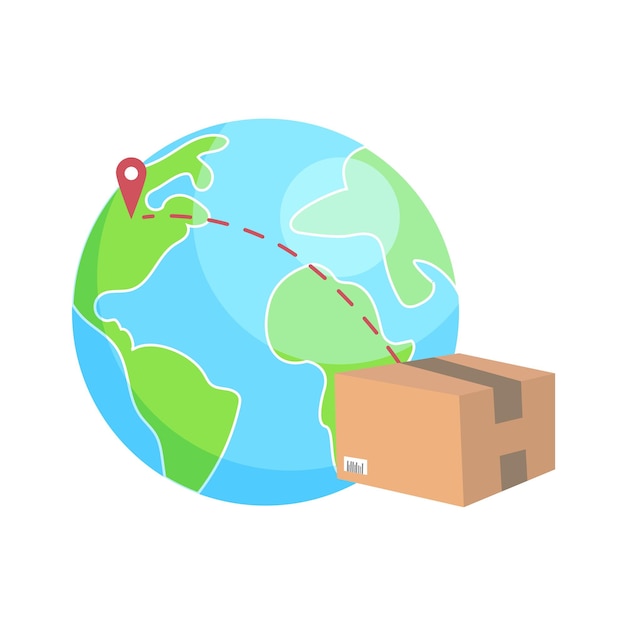 Vector delivery of parcels around the world