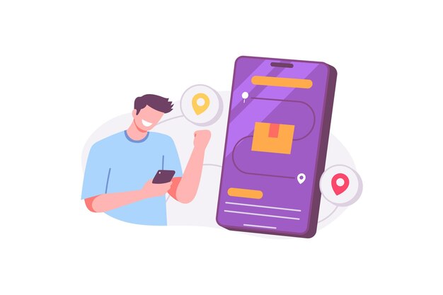 delivery process illustration