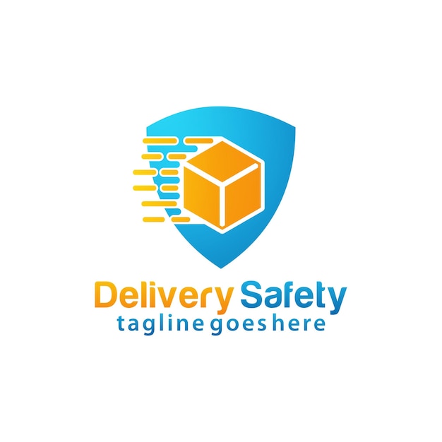 Delivery Safety logo design template