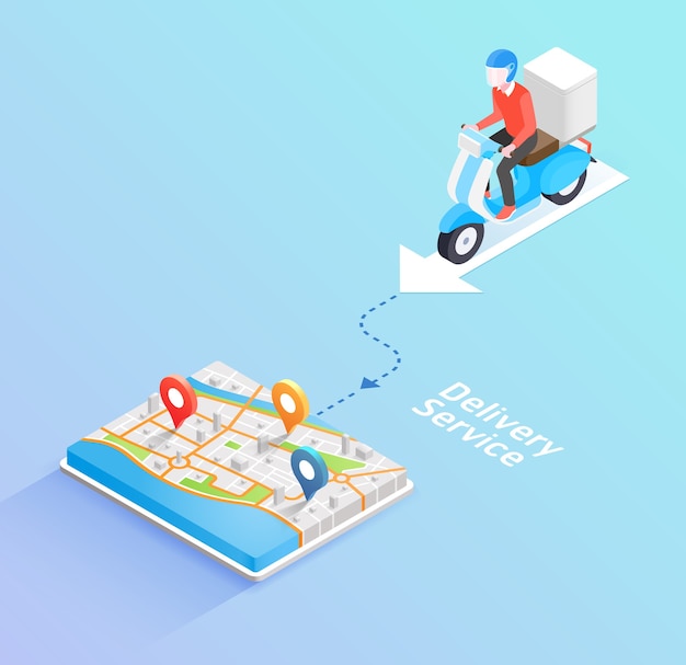 Delivery Service by scooter