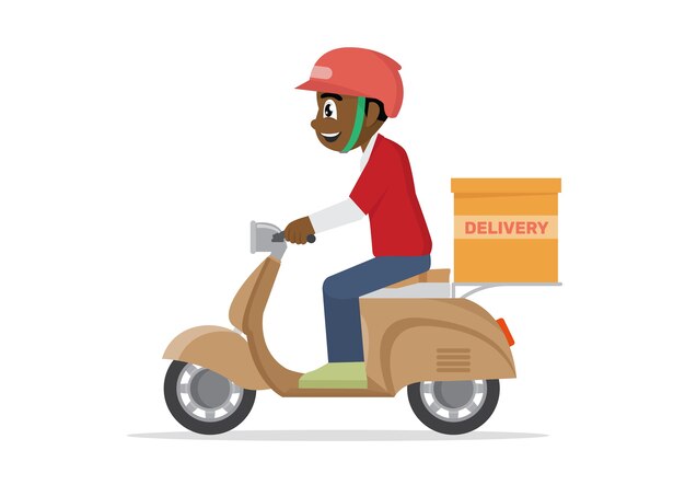 Delivery service job.