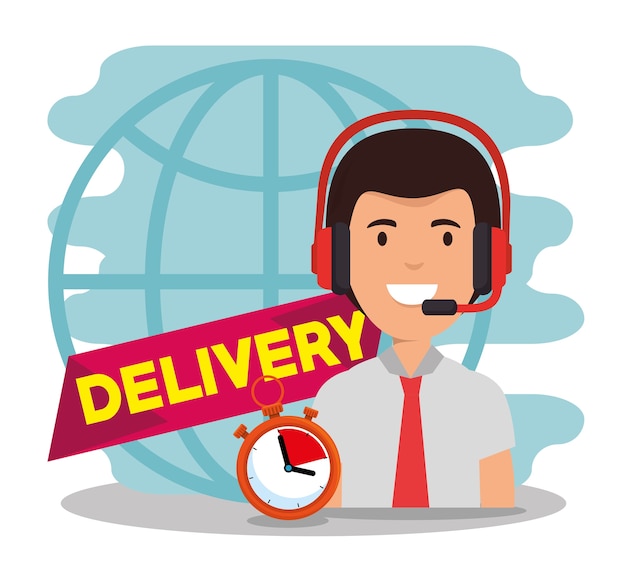 delivery service with call center agent