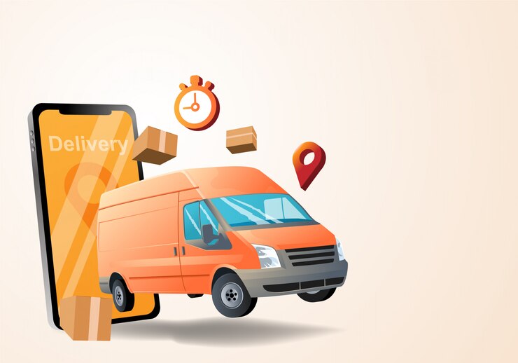 Delivery service with car
