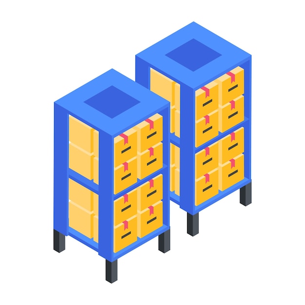 Delivery services isometric icon