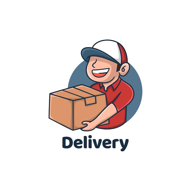 Delivery services order shipping box online parcel