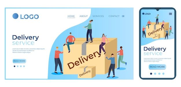 delivery servicethe concept of deliveryonline serviceremote client service