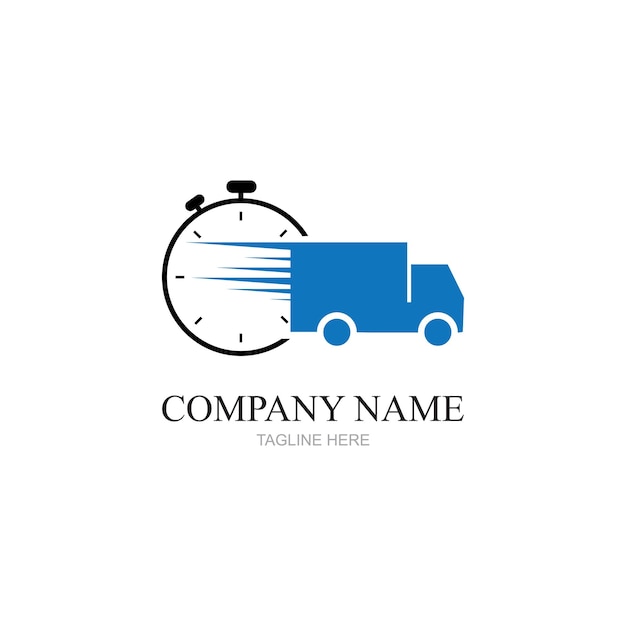 Delivery solution logo designDelivery service Delivery express logo designDelivery man courier holding boxLogo design vector template Negative