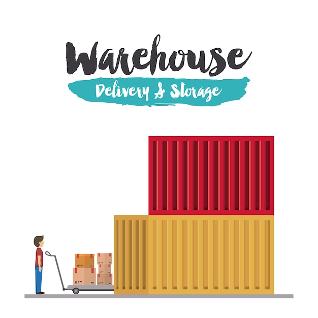 Delivery and storage warehouse design