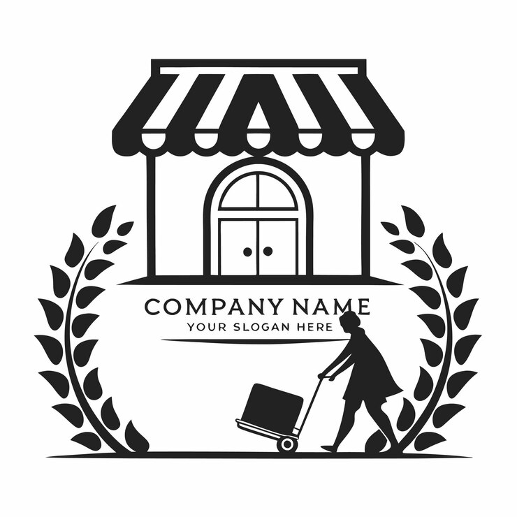 वेक्टर delivery store logo