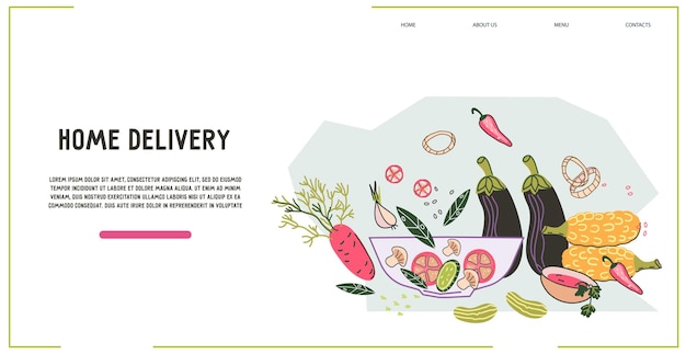 Delivery takeaway and takeout restaurant ready meal service website