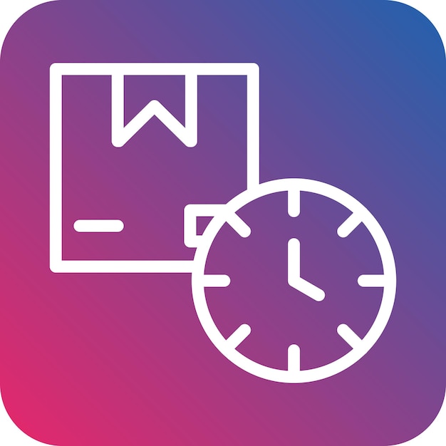 Vector delivery time icon style