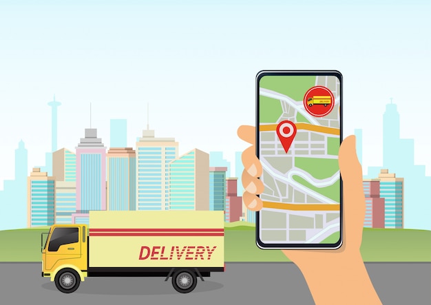 Delivery tracking on smart phone.