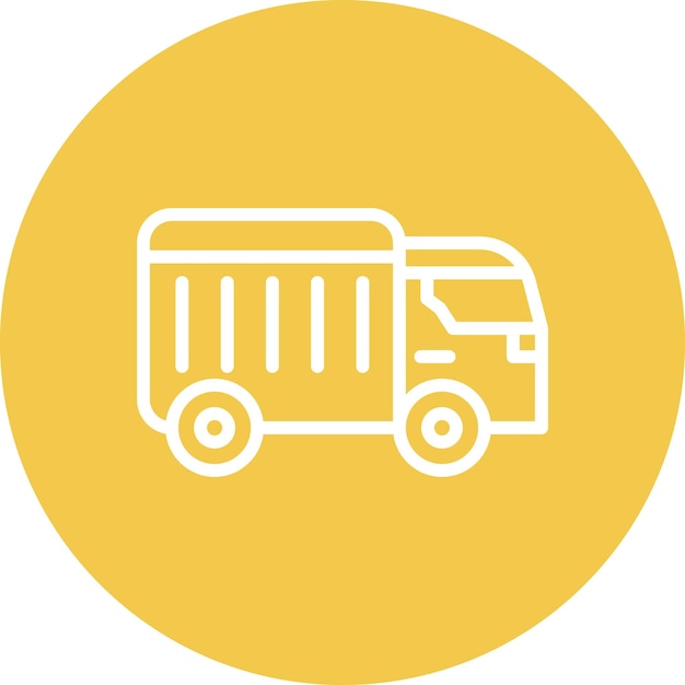 Икона векторного грузовика доставки иллюстрация набора икон доставки продуктов питания