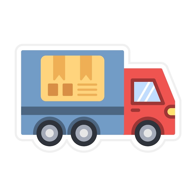 Delivery Truck vector icon Kan worden gebruikt voor Delivery en Logistics iconset