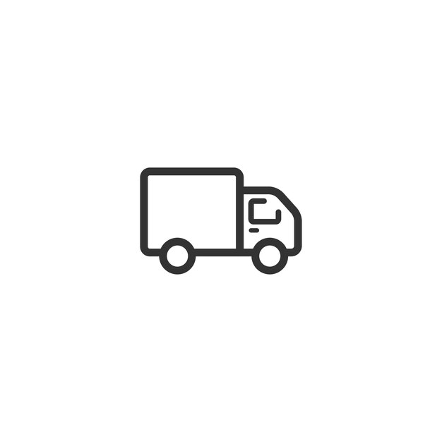 Delivery van vector icon