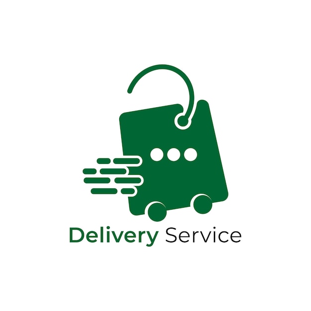 Delivery vector logo design template