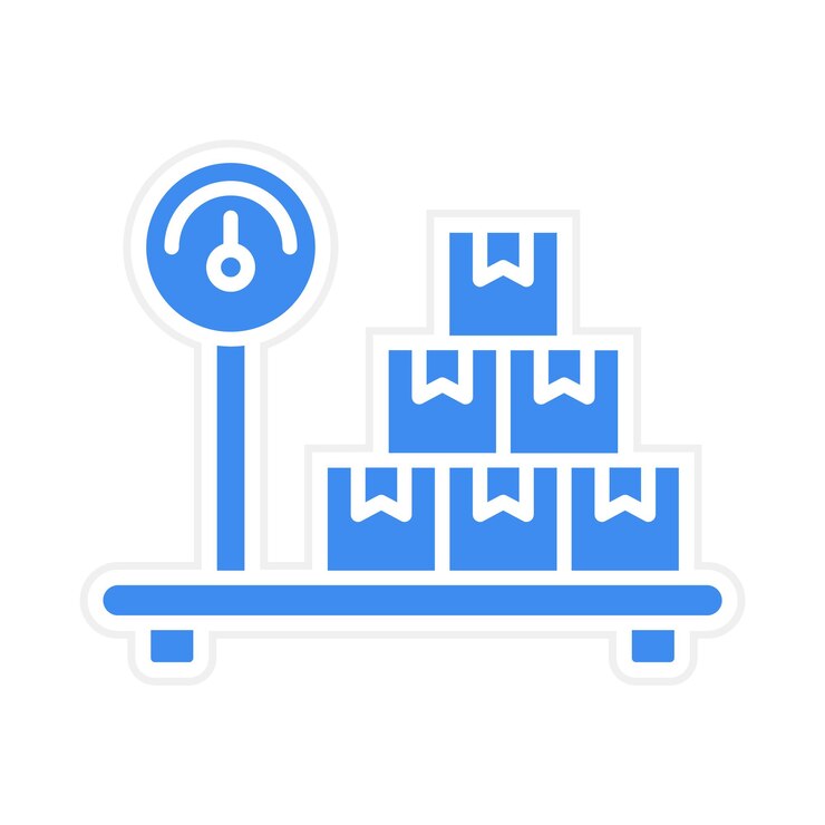 Vector delivery weighing icon vector image can be used for shipping