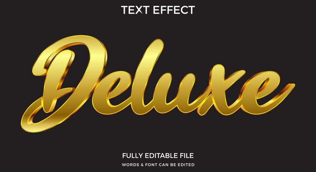 Deluxe Gold Text Effect