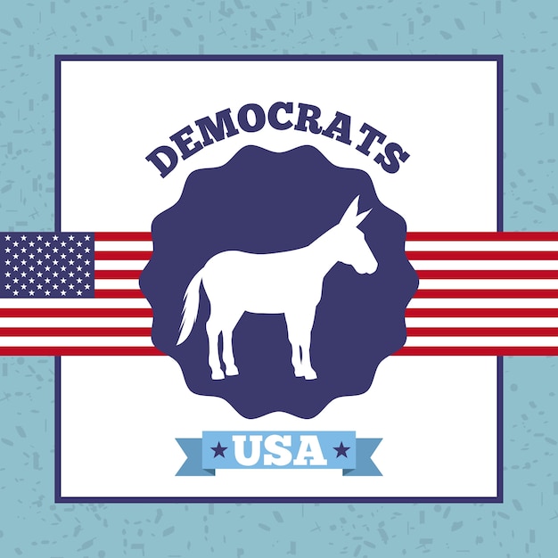 Vector democrat political party animal