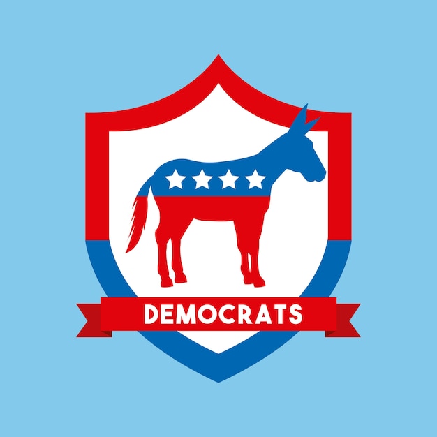 Vector democrat political party animal