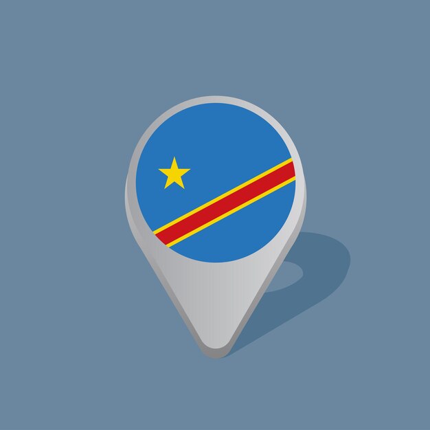 Democratic Republic of the Congo Flag