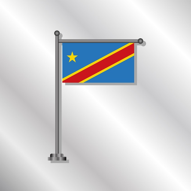 Democratic Republic of the Congo Flag