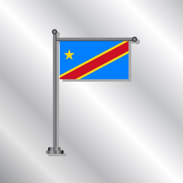 Democratic republic of the congo flag