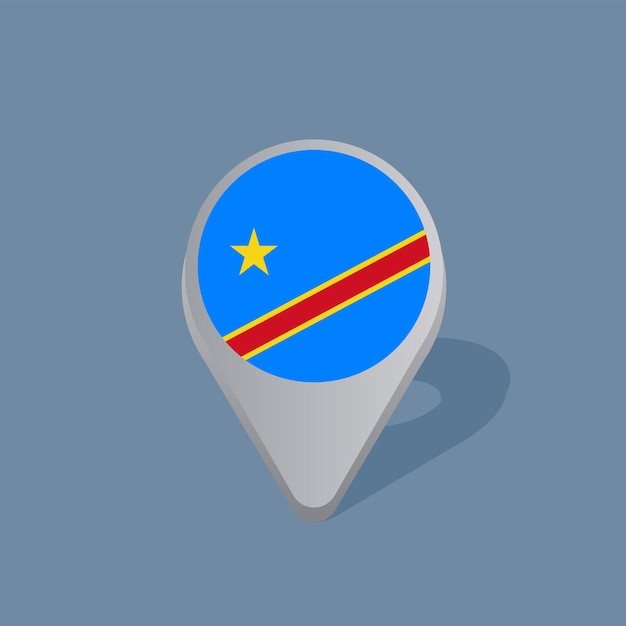 democratic republic of the congo flag